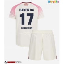 Otroške Nogometnih dresov Bayer Leverkusen Eliesse Ben Seghir #17 Gostujoči 2025-26 Kratki rokavi (+ hlače)